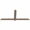 Ekena Millwork Eugene Smooth Timber Gable Bracket, Douglas Fir, 84"W x 38"H x 1 1/2"D x 5 1/2"F, 11/12 Pitch GBW084X38X0206EUG00SDF - alternate 5
